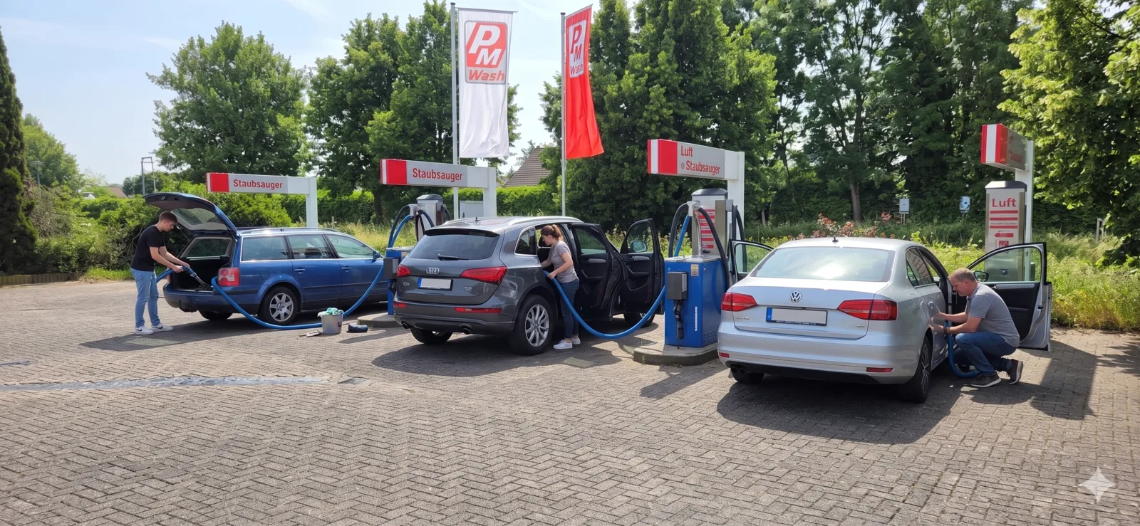 Staubsaugerplätze an der PM Tankstelle Pfennings Raesfeld