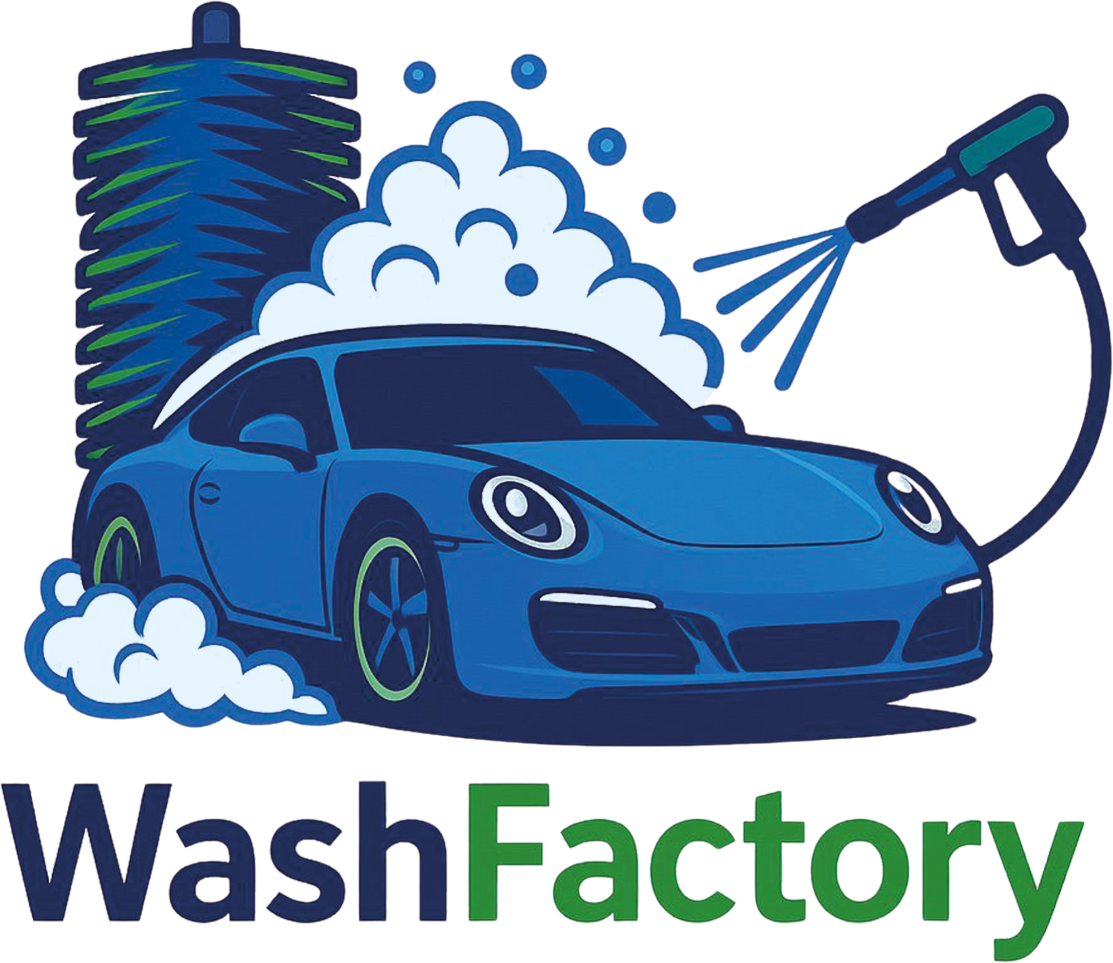 Washfactory Logo für Autowäsche und Waschpark